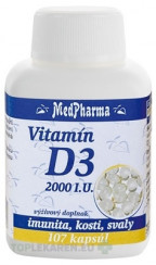 MedPharma VITAMÍN D3 2000 I.U.