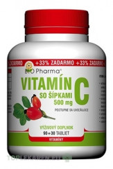 BIO Pharma Vitamín C so šípkami 500 mg