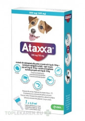 Ataxxa 500 mg/100 mg (psy od 4kg do 10 kg)