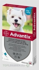 Advantix Spot-on pre psy od 4 do 10 kg