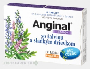 Dr. Müller ANGINAL so šalviou a sladkým drievkom