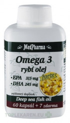 MedPharma OMEGA 3 rybí olej forte - EPA, DHA