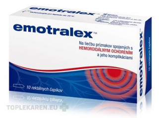 Emotralex rektálne čapíky