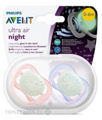 AVENT CUMLÍK 0-6M Ultra air nočný dievča