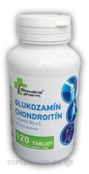 Slovakiapharm GLUKOZAMÍN CHONDROITÍN+vitamín D3, C
