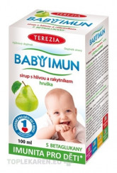 TEREZIA BABY IMUN sirup s hlivou a rakytníkom